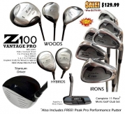 Z100 Vantage Pro Mens Complete 11-Piece Golf Club Set (Right Handed)