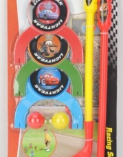Christmas Gift - Cars Golf Set on Card includes 2 Clubs, 2 Golf Balls, 3 Targets, 3 Target Holders