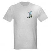 Martini Golf with Tee Light T-Shirt by CafePress - L Ash Grey