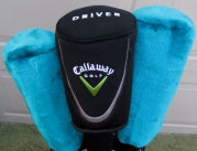 Ladies Callaway Golf Headcover Set for Driver & Woods Black & Teal Colors Womens Covers Head Cover Golf Equipment Accessories