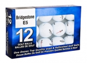 Bridgestone e5 Mint Refinished Official Golf Balls,12-Pack