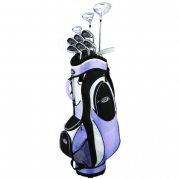Golf Girl FWS2 LILAC Lady Hybrid Club Set & Cart Bag