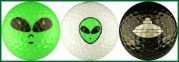 Aliens Golf Balls w/ Spaceship Variety