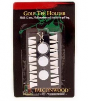 Golf Tee Holder with Golf Ball Marker and Golf Tees