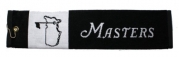 Masters Tri- Fold Golf Towel- Black
