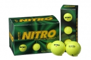 Nitro Blaster Golf Balls (Pack of 12, Yellow)