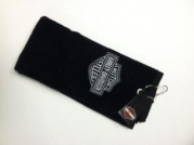 Harley Davidson Tri Fold Towel Black/Silver