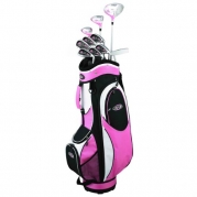 Golf Girl FWS2 PINK Lady Hybrid Club Set & Cart BAG