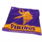 NFL Minnesota Vikings 16 x 19 Purple Woven Jacquard Golf Towel