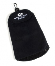 BrightSpot Solutions Spotless Swing Premium Multi-Use Golf Towel, Black with Black Trim Golf Equipment / Gear Store
