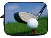 10 inch Rikki KnightTM Golf Ball and Tee Laptop sleeve