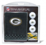 NFL Green Bay Packers Embroidered Golf Towel (3 Golf Balls/12 Tee Gift Set)
