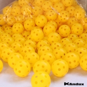Andux 100 Golf Plastic Practice Balls Yellow