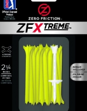 Zero Friction Xtreme 4-Prong Golf Tees (2-3/4 Inch, Lemon Lime, Pack of 40)