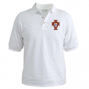 CafePress Portugal Crest Golf Shirt - L White