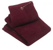 Port Authority Grommeted Tri-Fold Golf Towel, Maroon