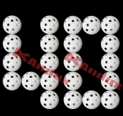 Andux Land 40 Golf Plastic Practice Wiffle Balls (White)