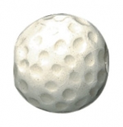 Shipwreck Beads 12mm Peruvian Hand Crafted Ceramic Golf Ball Beads , White, 8 per Pack