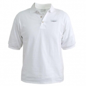 CafePress Ford Thunderbird Logo w Type Chrome Golf Shirt - L White