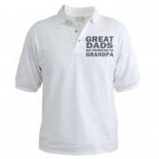 CafePress great dads grandpa Golf Shirt - L White