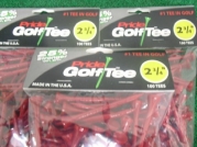 Pride Golf Tee Birch 2 3/4 Tees 3x100 Ct Bags Red