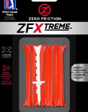 Zero Friction Xtreme 4-Prong Golf Tees (3-1/4 Inch, Citrus Orange, Pack of 30)
