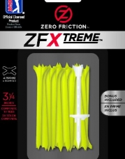 Zero Friction Xtreme 4-Prong Golf Tees (3-1/4 Inch, Lemon Lime, Pack of 30)