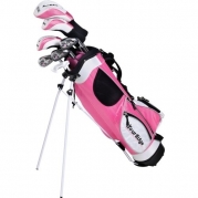 Tour Edge HT Max-J Set (Junior's, Ages 9-12, 7 Club Set, Right Handed, with Bag, Pink)