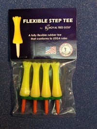 Royaltees R3 2 Pack, Flexible Golf Tees (Yellow)