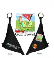 Alpine Innovations Vortex Golf Towel, Black