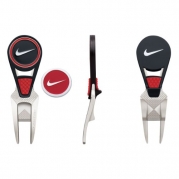 Nike Golf - CVX? Ball Mark Repair Tool & Ball Markers (Black/White/Sunday Red)