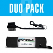 Greens Towel Duo Pack (Jet Black)