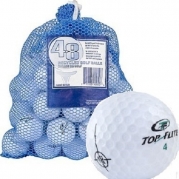 Top Flite 48 Recycled Golf Balls in Mesh Bag