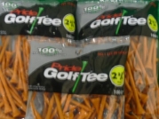 Pride Golf Tee Birch 2 3/4 Tees 3x100 Ct Bags Orange