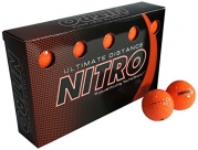 Nitro Ultimate Distance Golf Ball (15-Pack), Orange