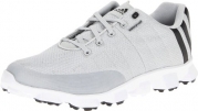 adidas Men's Crossflex Golf Shoe,Light Gray/Black/White,8.5 M US