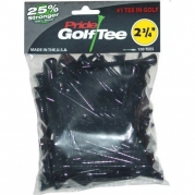 Pride Golf Tee Birch 2 3/4 Tees 6x100 Ct Bags Black