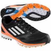 adidas Men's Adizero Sport II Golf Shoe,Black/White/Solar Blue,12 M US