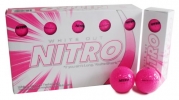 Nitro White Out Ball (15-Pack), Pink