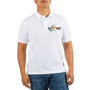 CafePress Brian Martini Golf Shirt - L White