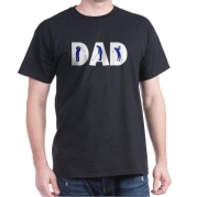 CafePress Father Dad Golf Dad Black T-Shirt Dark T-Shirt - L Black