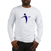 CafePress Tee Nano Disc Golf BLUE Logo Long Sleeve T-Shirt