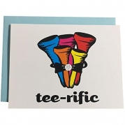 Giggle Golf Tee-rific Note Cards - 6 Boxed Cards and Envelopes