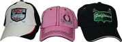Cap America Assorted Golf Hats 6 Pack Black/White-Black/Pink One Size Fits All