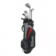 Wilson Men's Profile Junior Complete Package Golf Set, Right Hand, Red, Small
