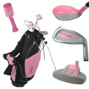 Golf Girl Junior Club Set for Kids Ages 8-12 RH w/Pink Stand Bag