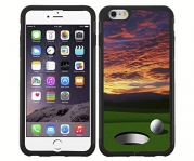 Golf Ball with Sunset Background Rubber Snap on Phone Case (iPhone 6)