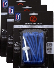 NEW Zero Friction Blue Tees 2¾ Plastic 3 Packs of 40/ 120 Total 3 Prong / 2.75