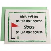 Giggle Golf What Happens Note Cards - 6 Boxed Cards and Envelopes