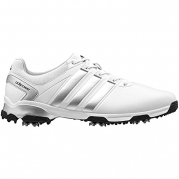 adidas Men's Adipower TR WD 6-Spike Thintech Golf Shoe, Running White/Metallic Silver/Core Black, 11.5 W US